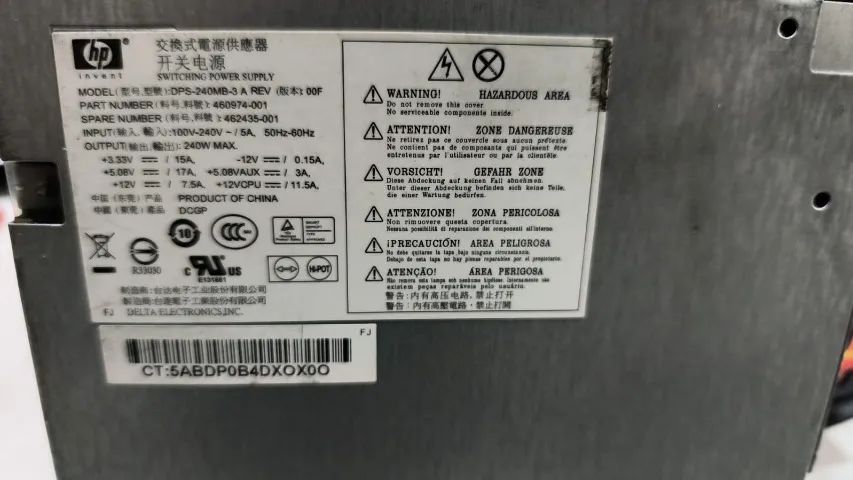 Fonte Atx 240w Hp Compaq dc5800/dc5850/dc7800/dc7900  - Foto 4