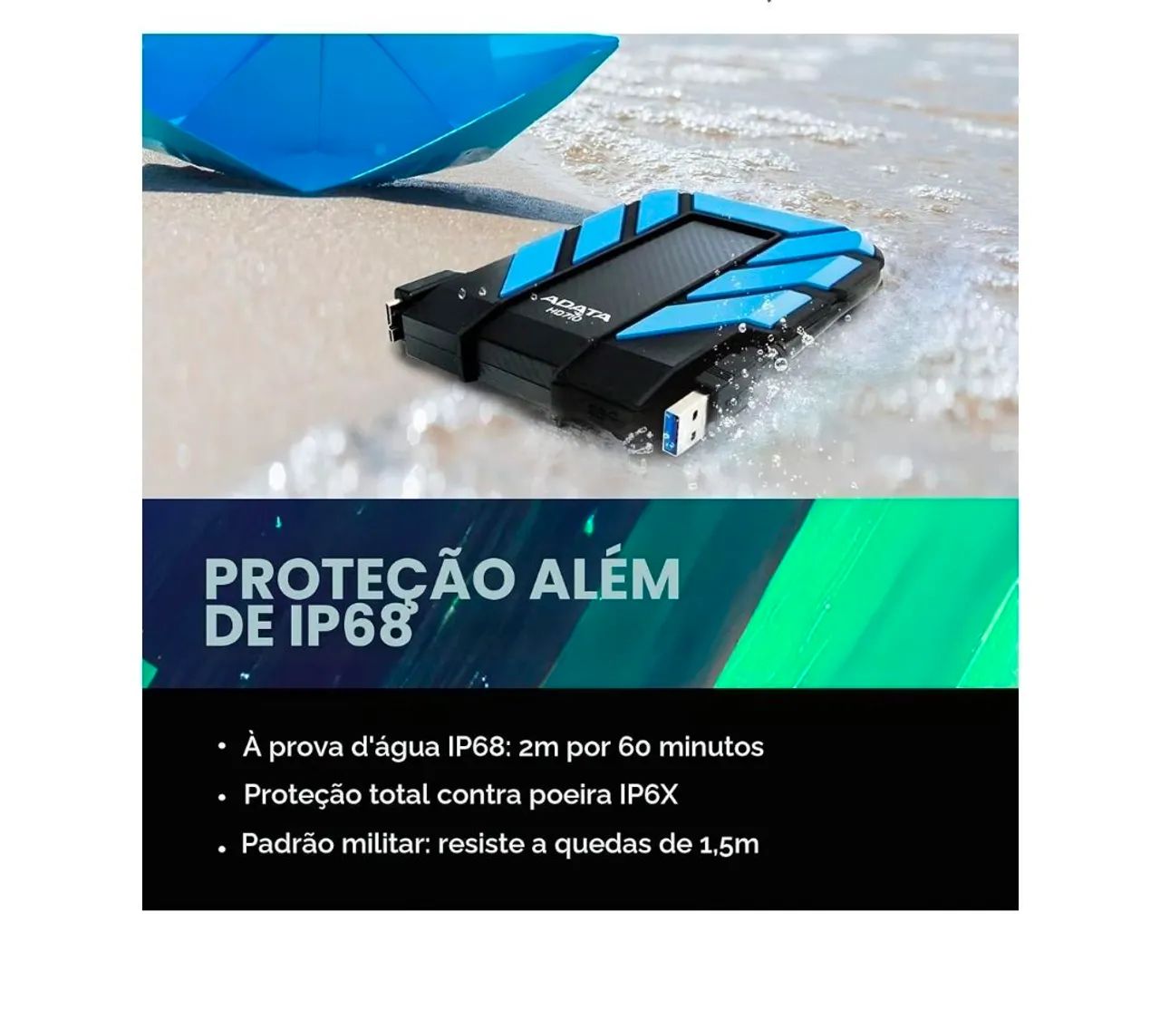 HD Externo Adata HD710 Pro 2TB Lacrado com NF e Garantia - Foto 3