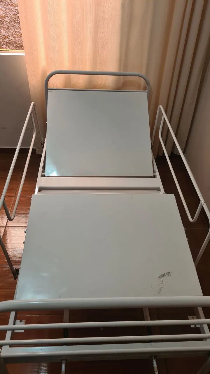 Cama Hospitalar + Colchão Anti Escaras - Foto 2