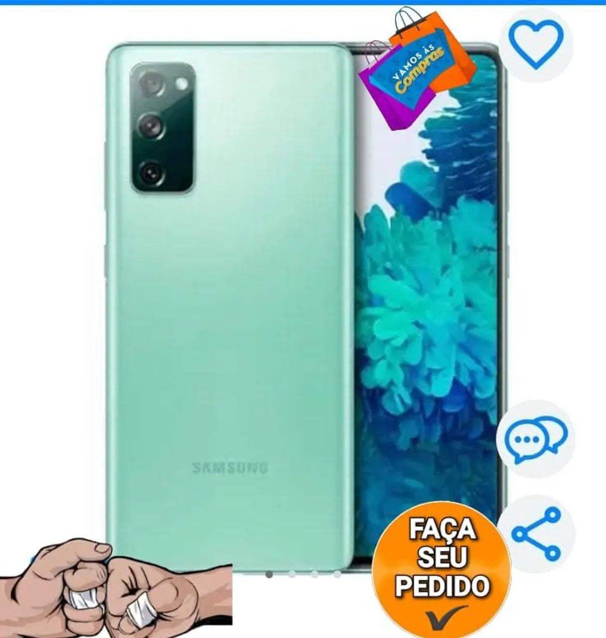Celular S20 Fe Samsung Verde 128mg - Foto 2