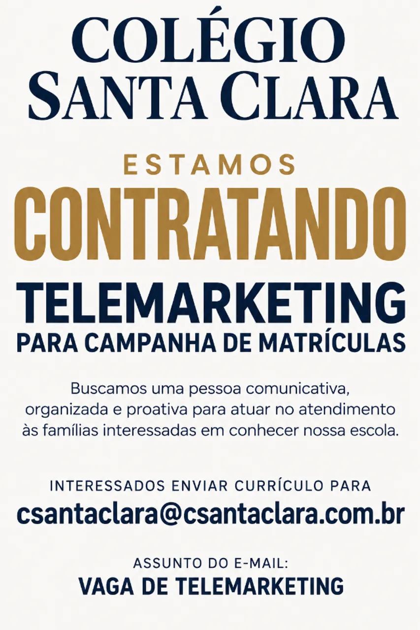 ESTAMOS CONTRATANDO AUX EM VENDAS 