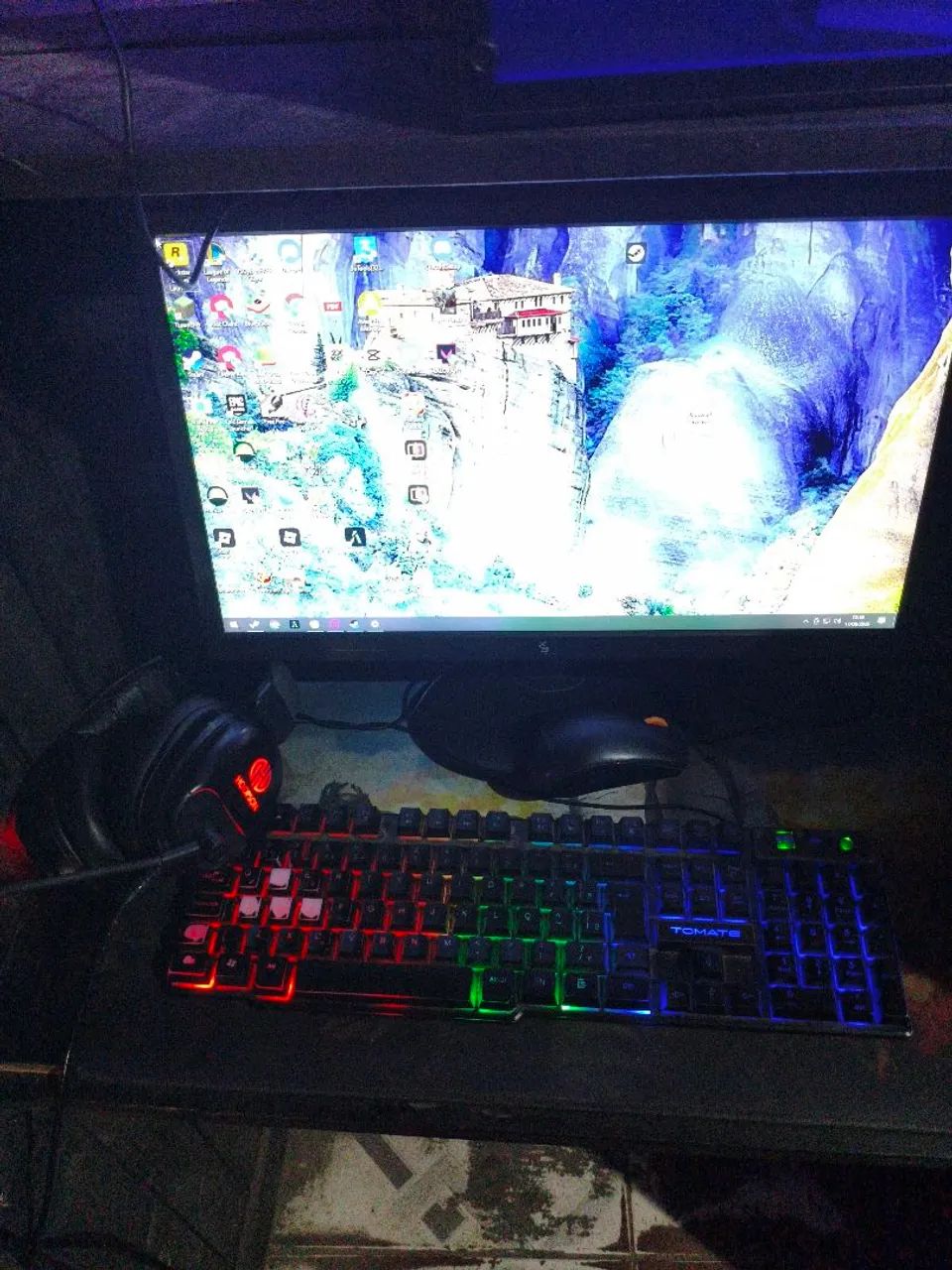 PC GAMER COM MONITOR, HEADSET, MOUSE, TECLADO E MOUSEPAD. - Foto 5