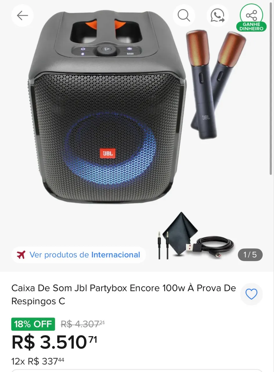 JBL Partybox 300 引き取り限定 廃盤 Caixa JBL PArtybox 300. Parcelo Sem Juros - Aparelhos de Som