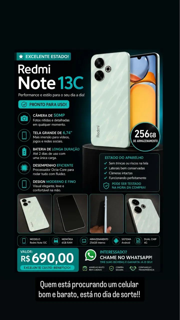 Redmi note 13c 256g