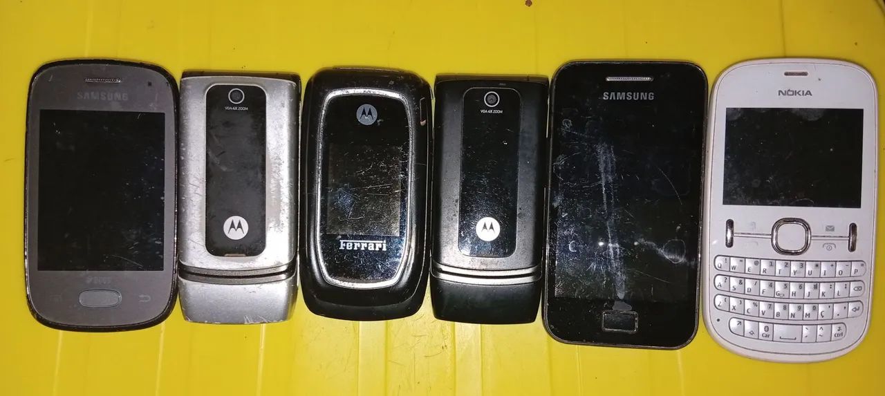 Lote com 06 celulares antigos raridade  - Foto 2