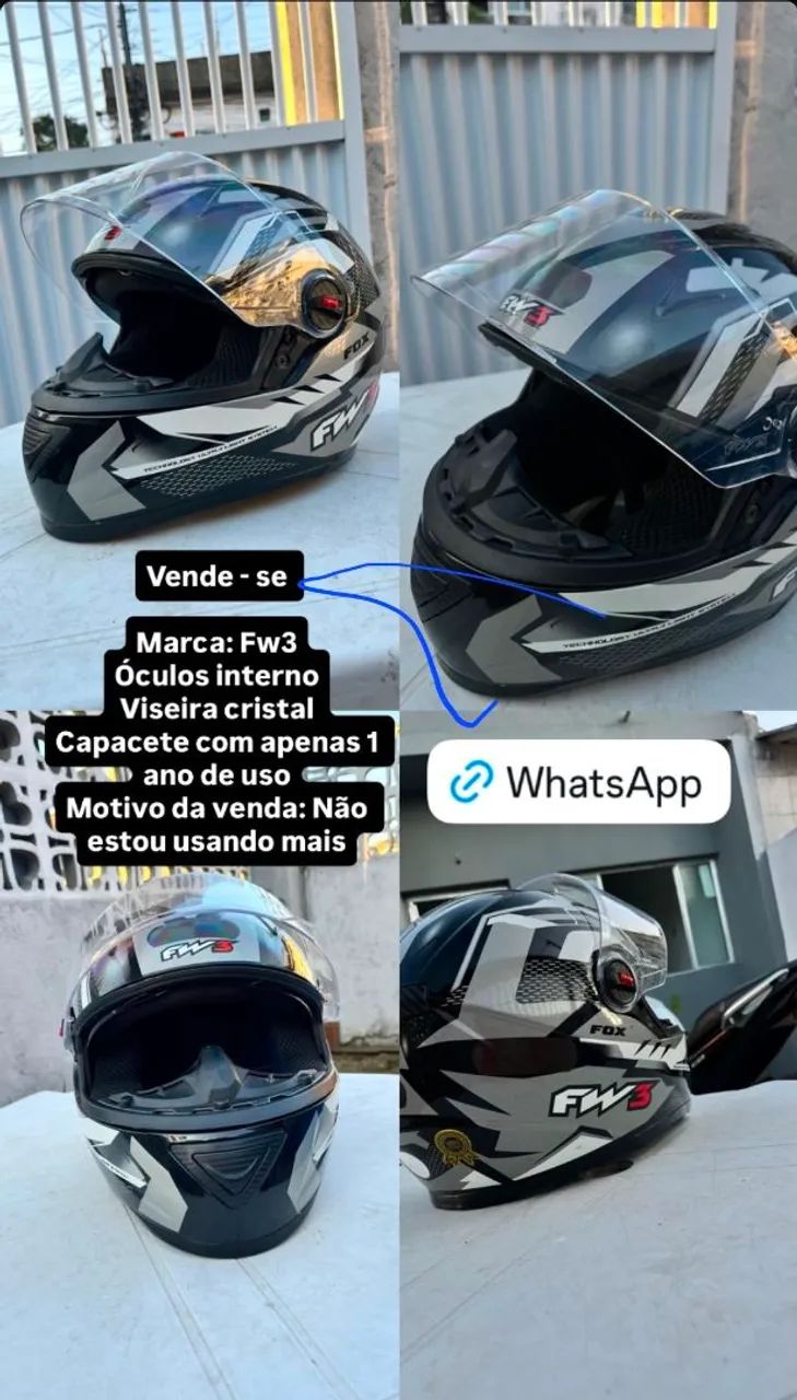 CAPACETE FW3 (tamanho 60) 