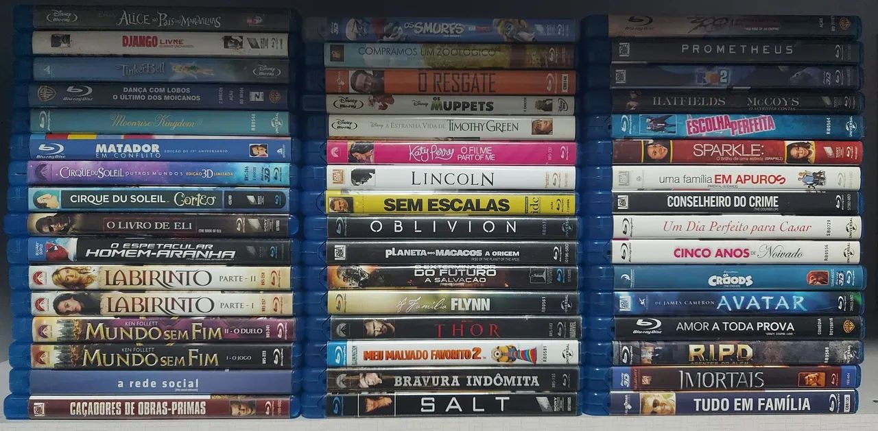Lote 48 Filmes Blu-ray - Coleção de Filmes
