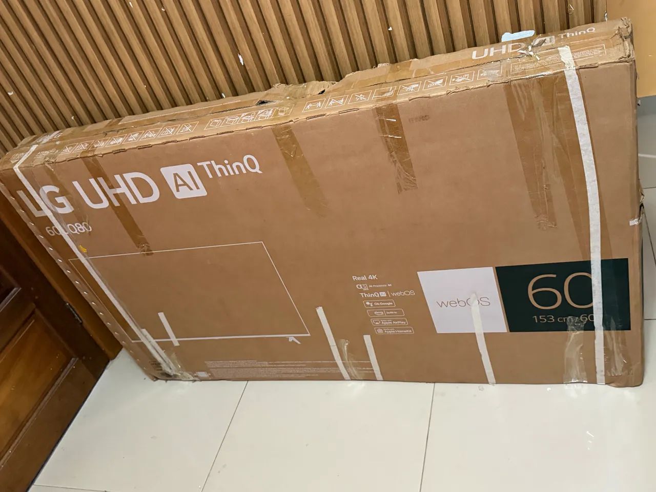 Tv smart LG 60 pole polegadas LG ultra 4k na caixa - Foto 4