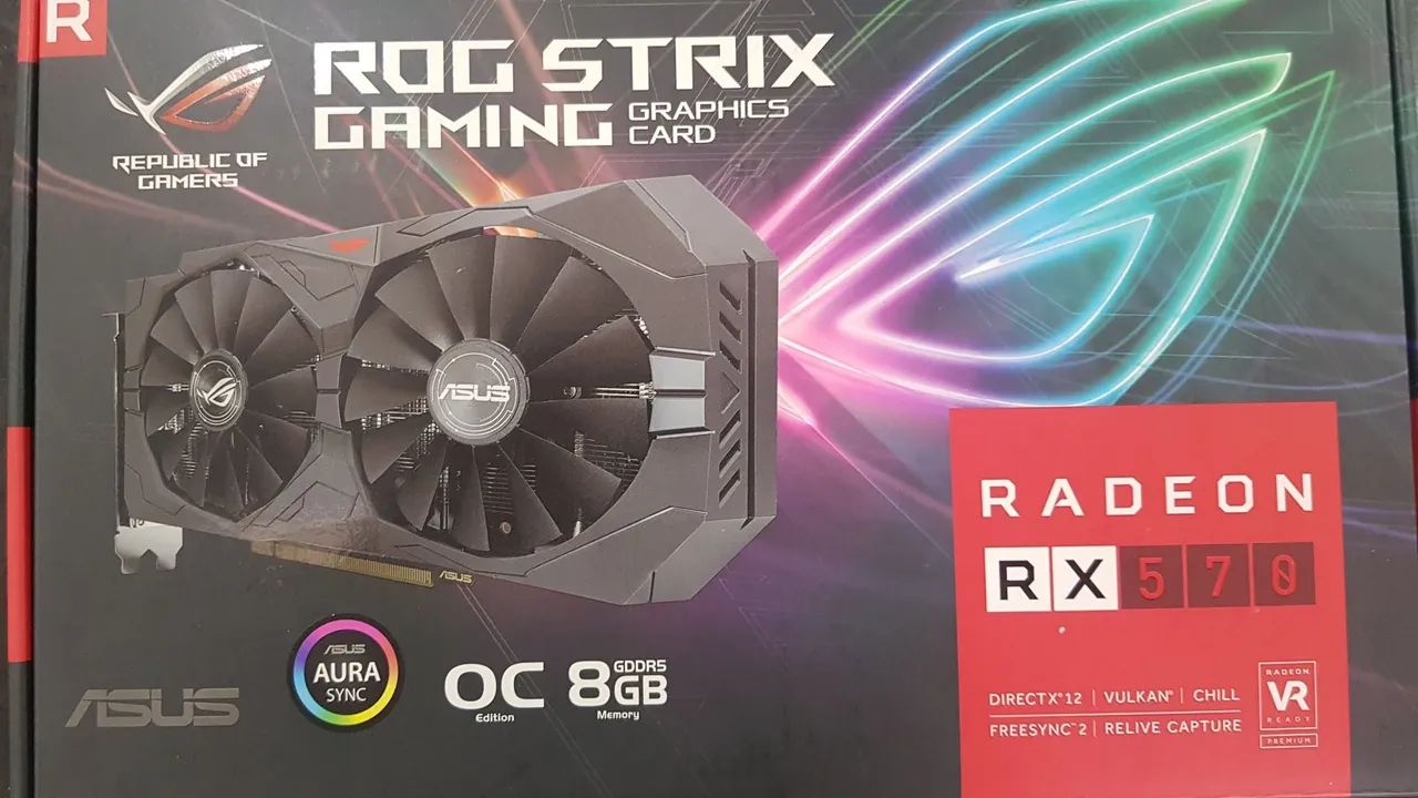 Rx 570 8gb asus rogstriz - Foto 3