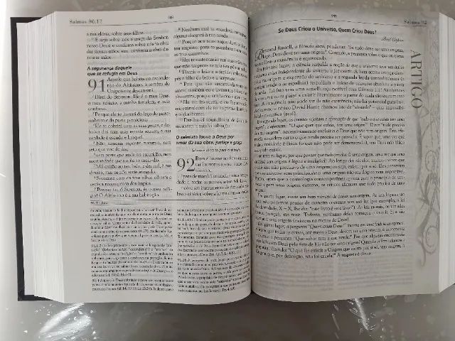 Bíblia de Estudo Apologia Cristã Raridade Não Produzida Capa Dura E Lacrada - Foto 5