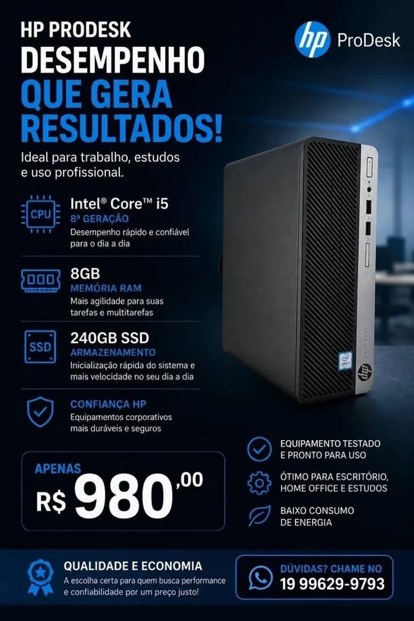  Computador HP Prodesk