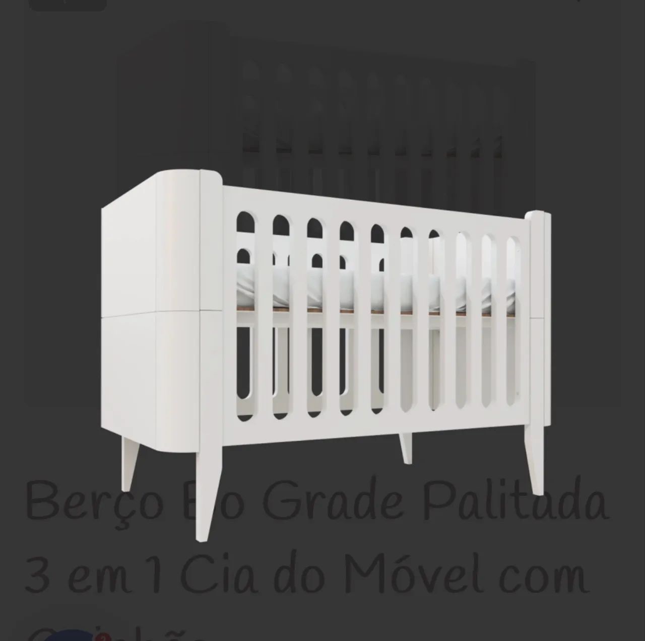 Berço americano 3x1 - MDF -  C&A do Móvel