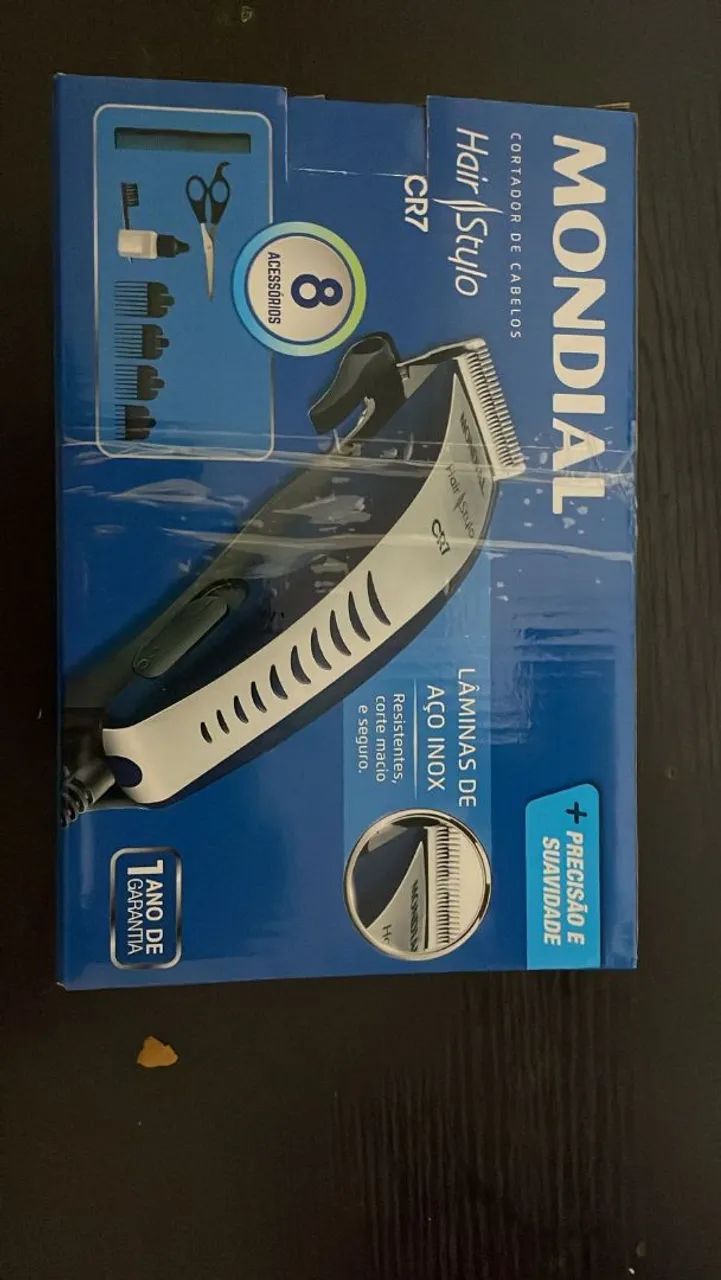 Máquina de cortar cabelo cr7 mondial