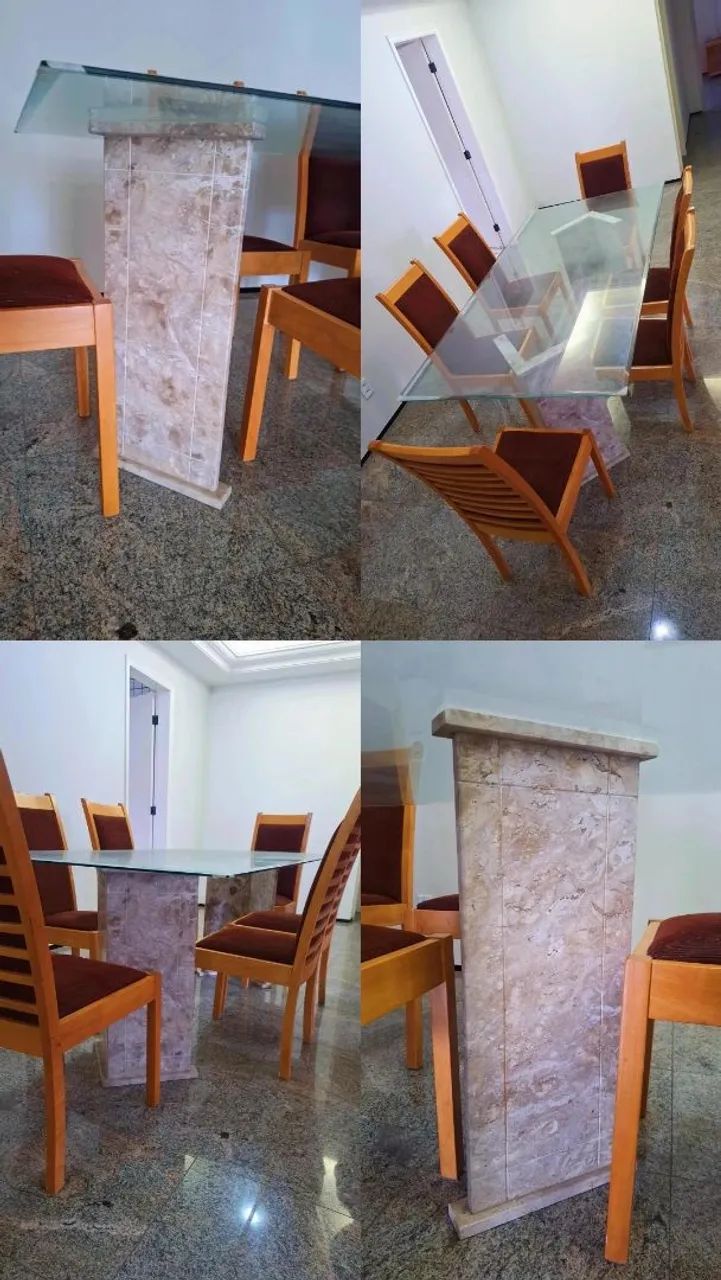 Vende-se Mesa 6 lugares e cama casal 