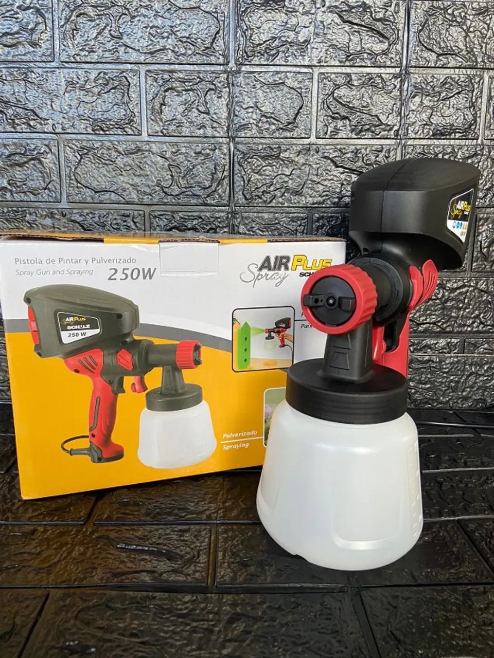 PISTOLA DE PINTURA ELÉTRICA SCHULZ PP250W 1L - TECNOLOGIA HVLP - Foto 4
