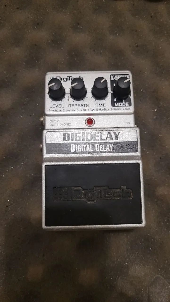 Pedal DigiDelay X-Series - Digitech com Caixa e Manual - Delay Digital