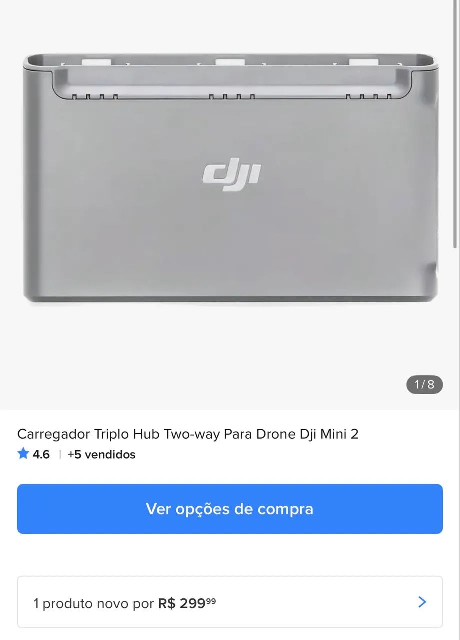 Carregador Triplo Hub Two-way Para Drone Dji Mini 2 - Foto 4