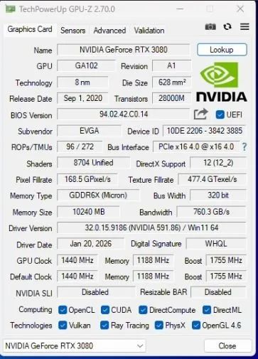 Placa de video RTX 3080 - Foto 3