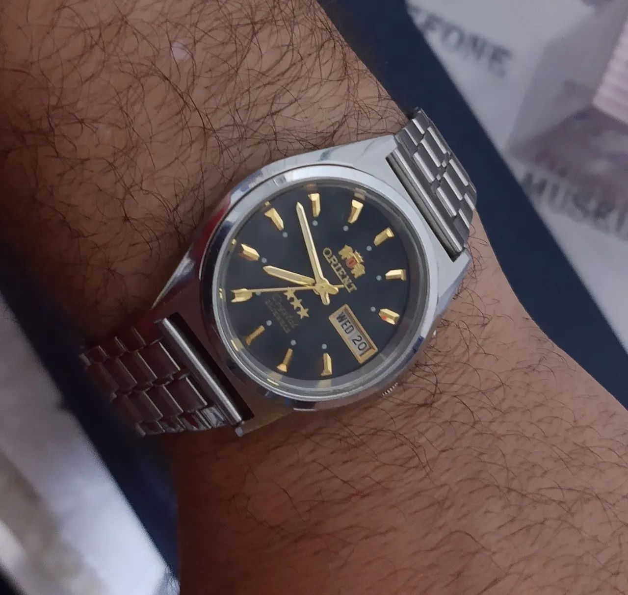 Relógio antigo ORIENT automático RELIQUIA lindo 24mm - Foto 2