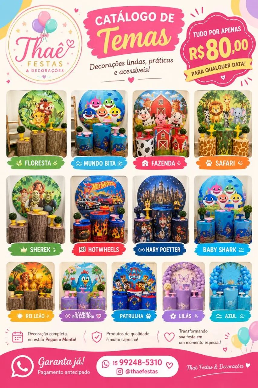 Decoração de Festa | Pegue e Monte 