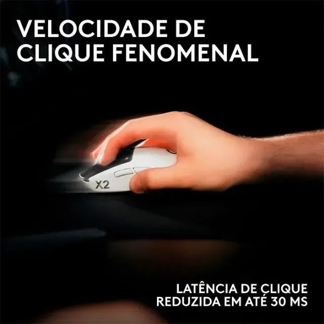Mouse Gamer Sem Fio Logitech G PRO X2 SUPERSTRIKE LIGHTSPEED - Foto 4