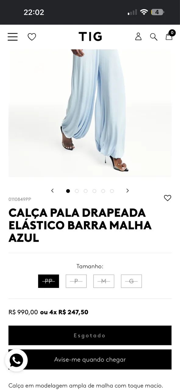 Calça TIG feminina  - Foto 4