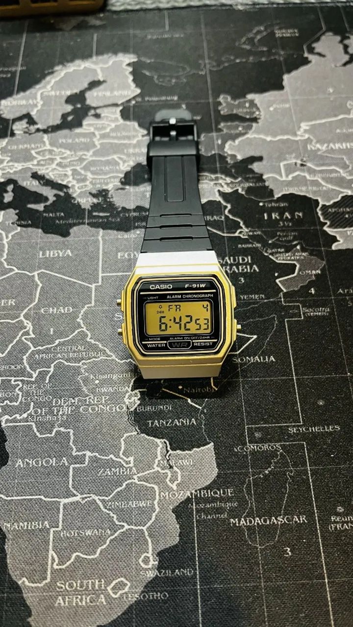 kit 2 relógios casio vintage a500wa-1 e f91w - Foto 2