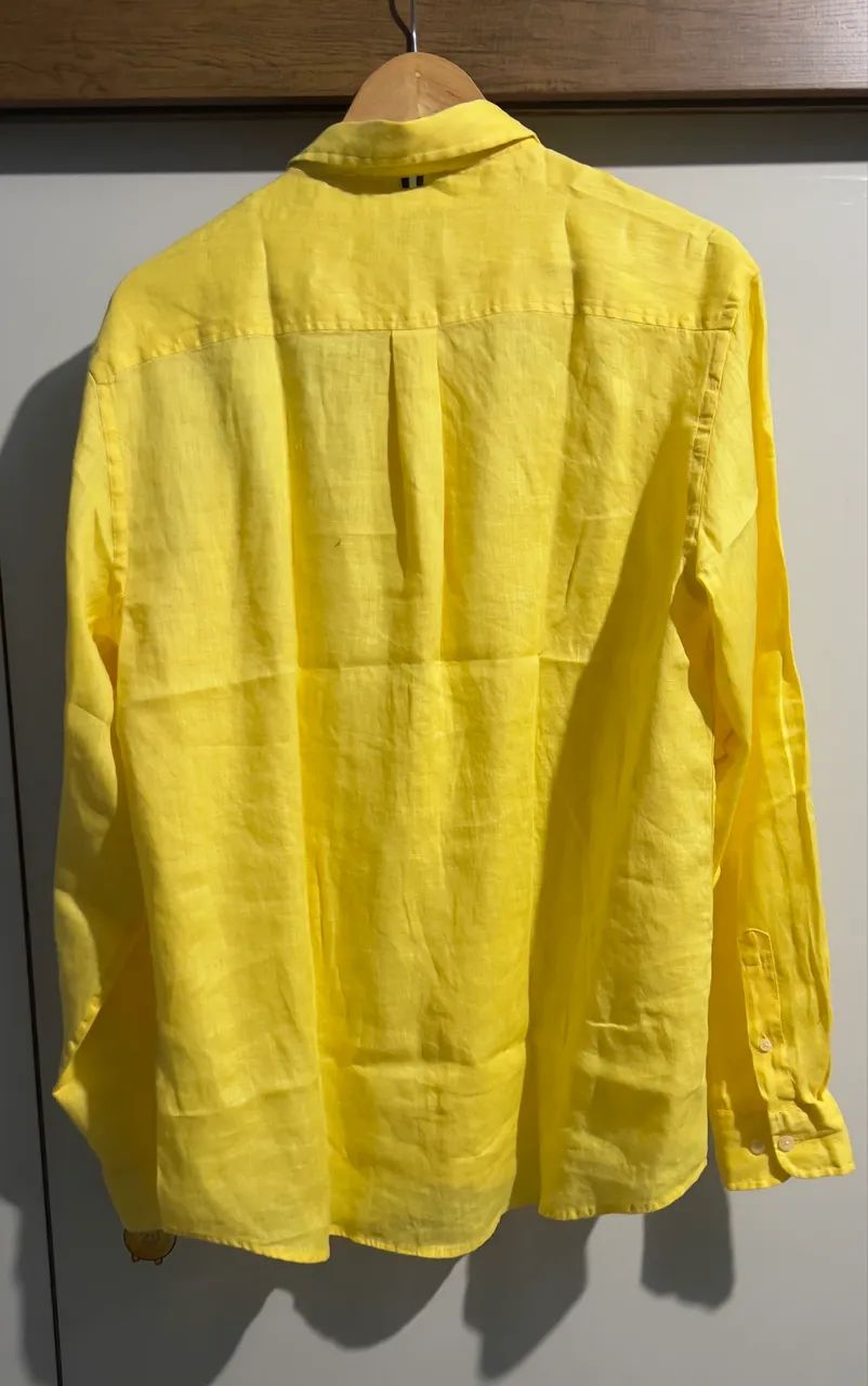 Camisa Reserva Linho Ml amarelo sol - Foto 2
