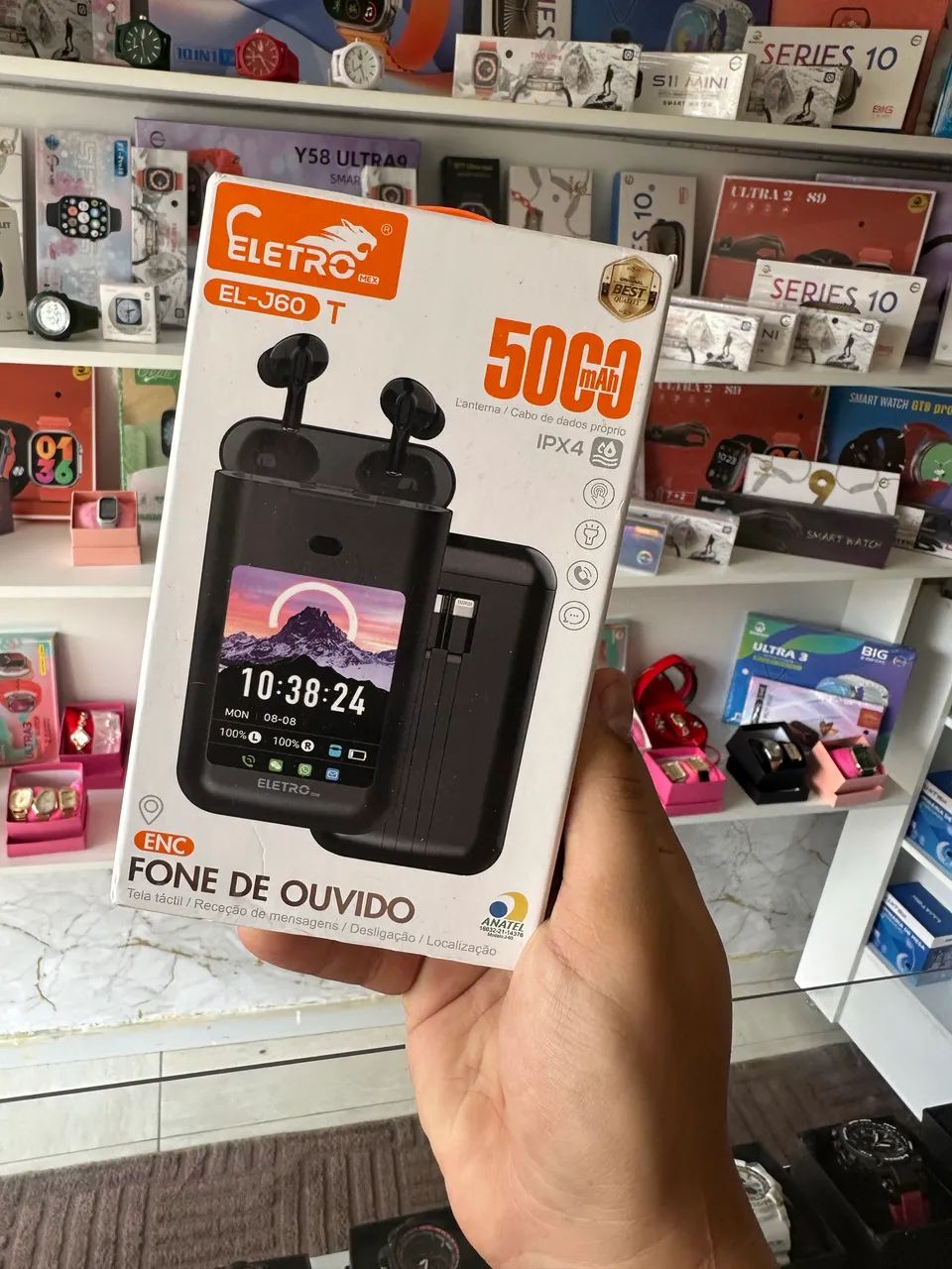 Power Bank + fone Bluetooth
