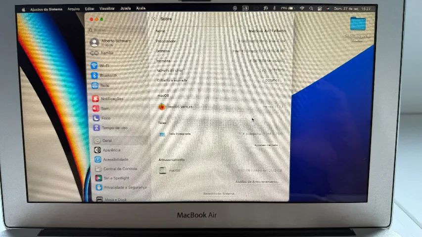 Macbook Air 11 polegadas, Mid 2013, 8GB, i5, SSD 128GB - Foto 5