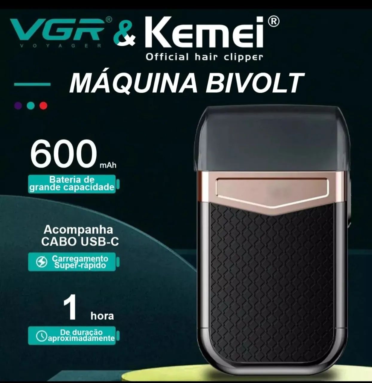 Barbeador elétrico completo 