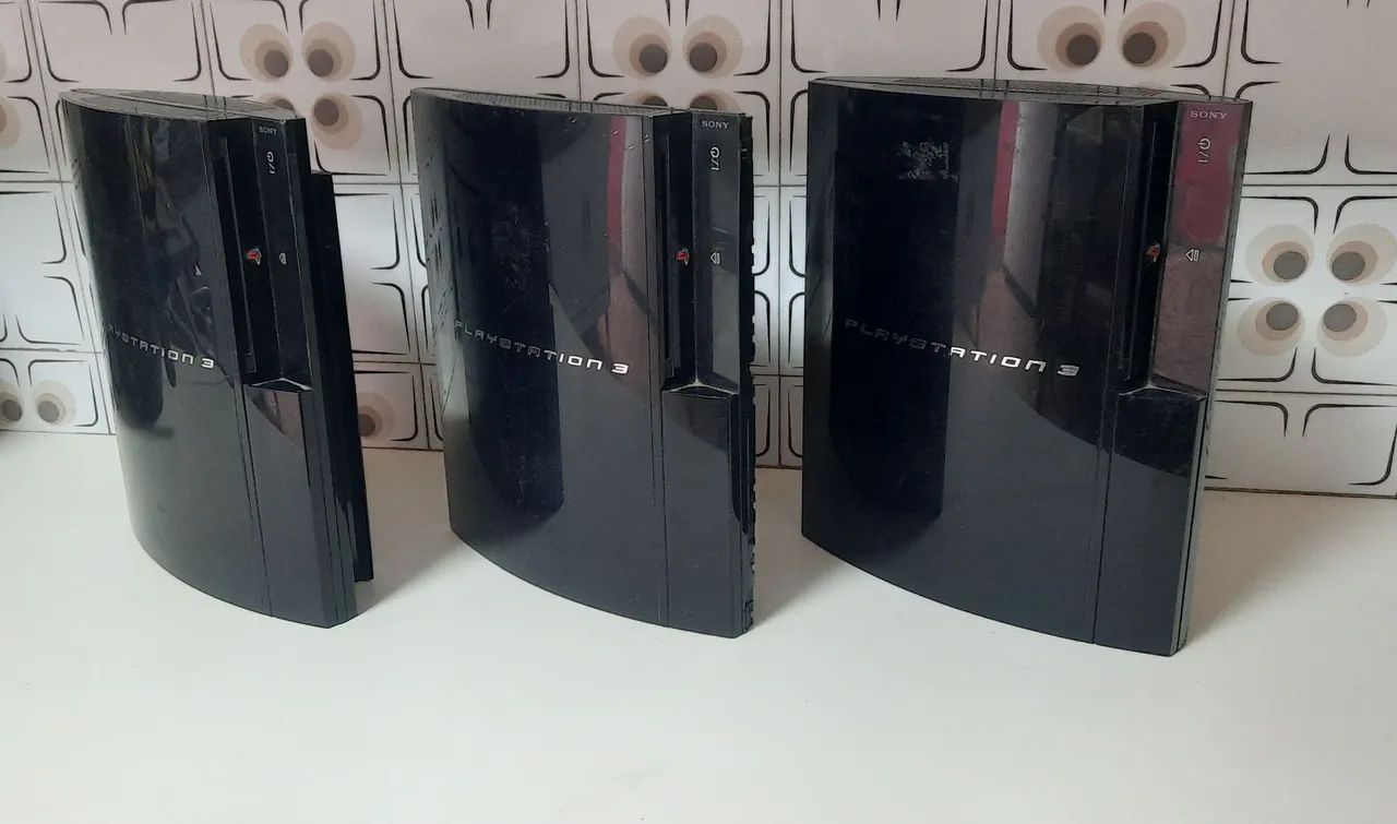 Playstation 3 fat de 4 usb raro com defeito 