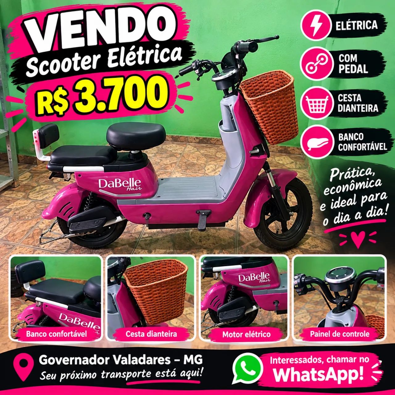 Vendo bicicleta elétrica 
