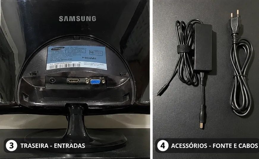 Monitor Samsung 23 Full HD SyncMaster SA550 - HDMI e VGA - Foto 4