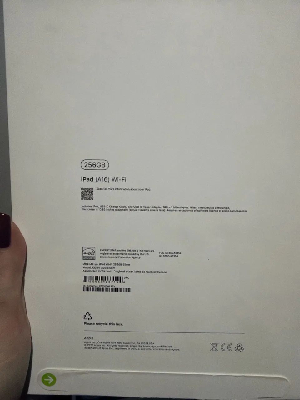 Vendo iPad 11 256 g na caixa 