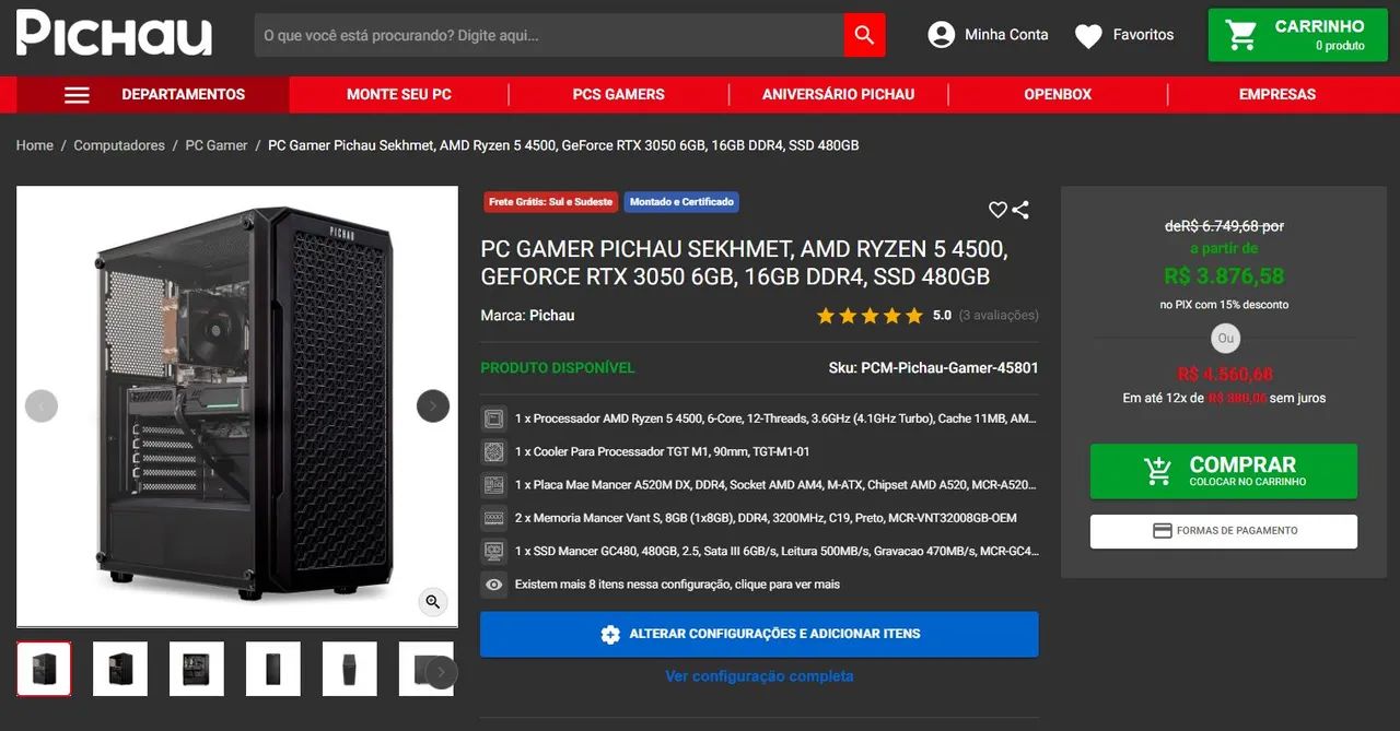 PC Gamer Ryzen 5+RTX - Foto 2