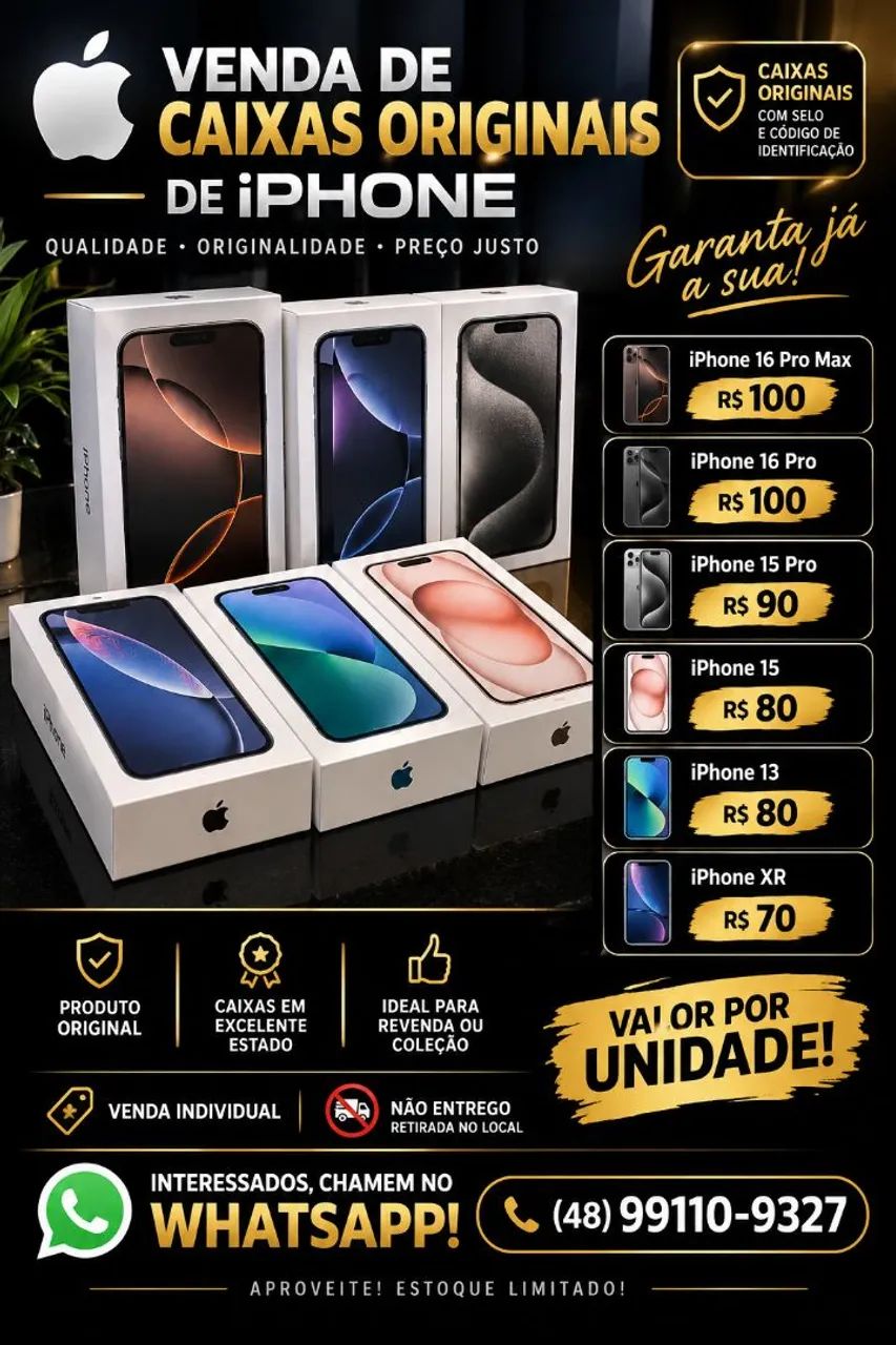 Caixas de iPhone ORIGINAIS