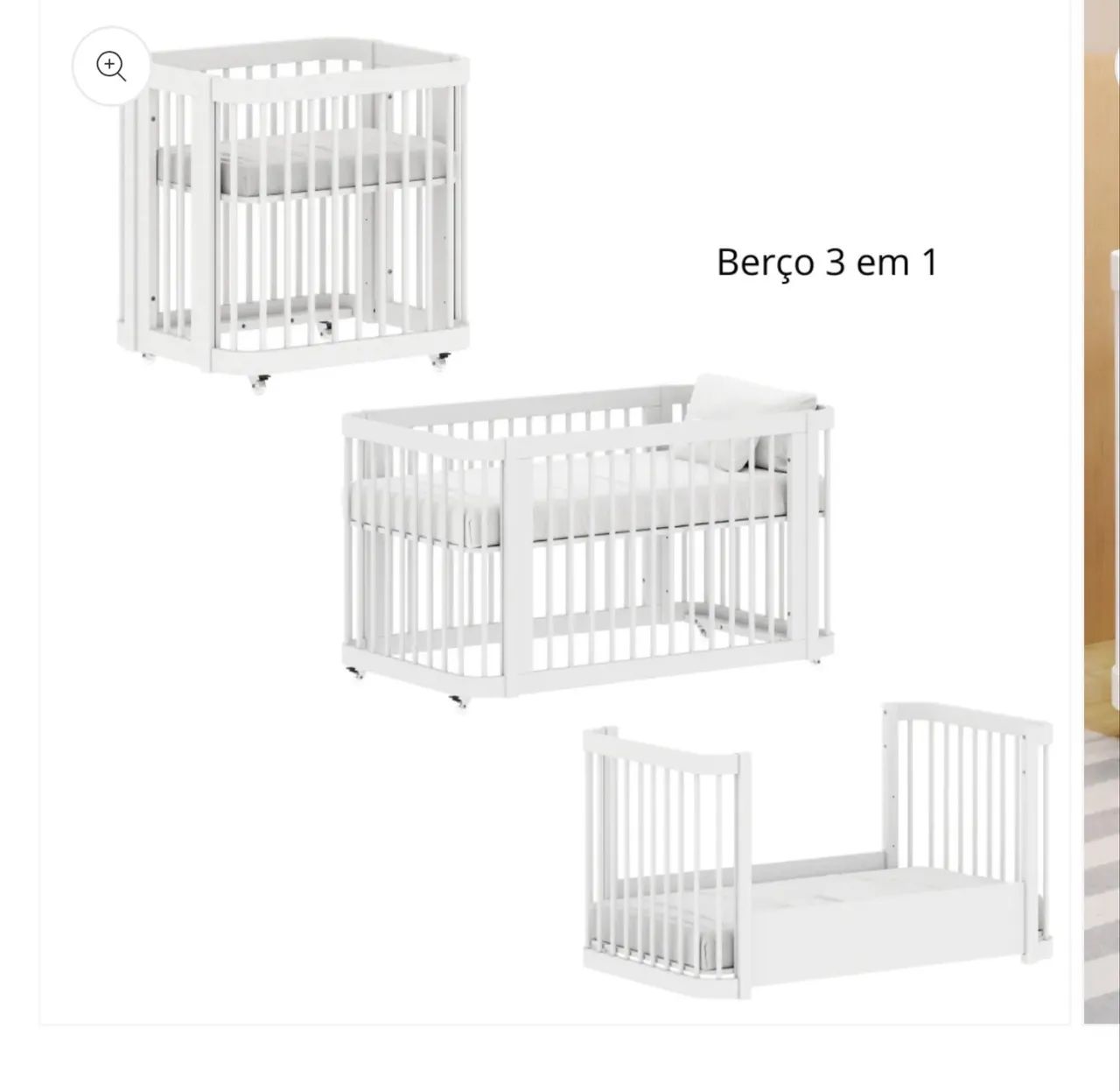 Berço evolutivo 3 em 1 - Foto 2