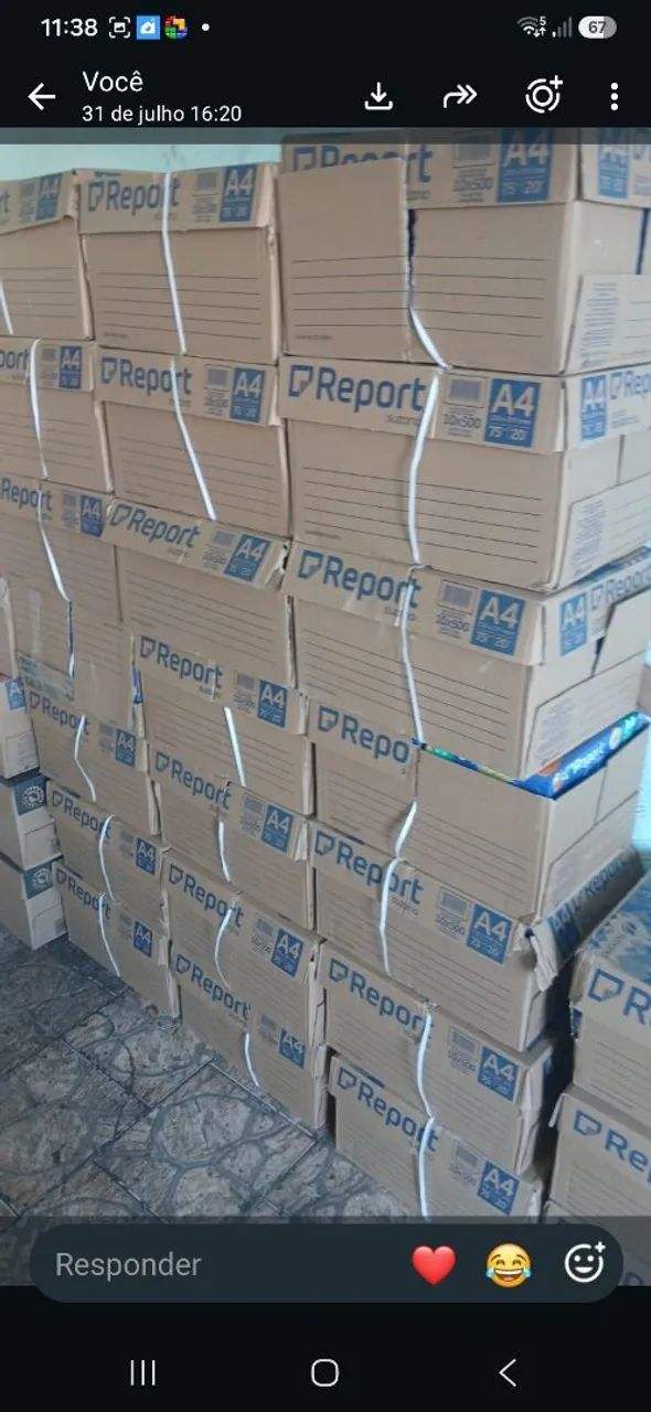Caixa de papel sulfite report com 5000 folhas - Foto 2