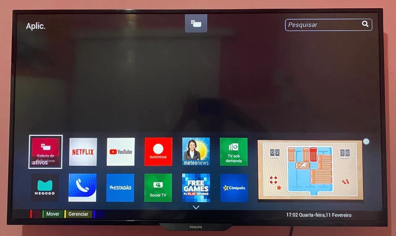 Vendo tv smart 43 polegadas Philips  - Foto 3