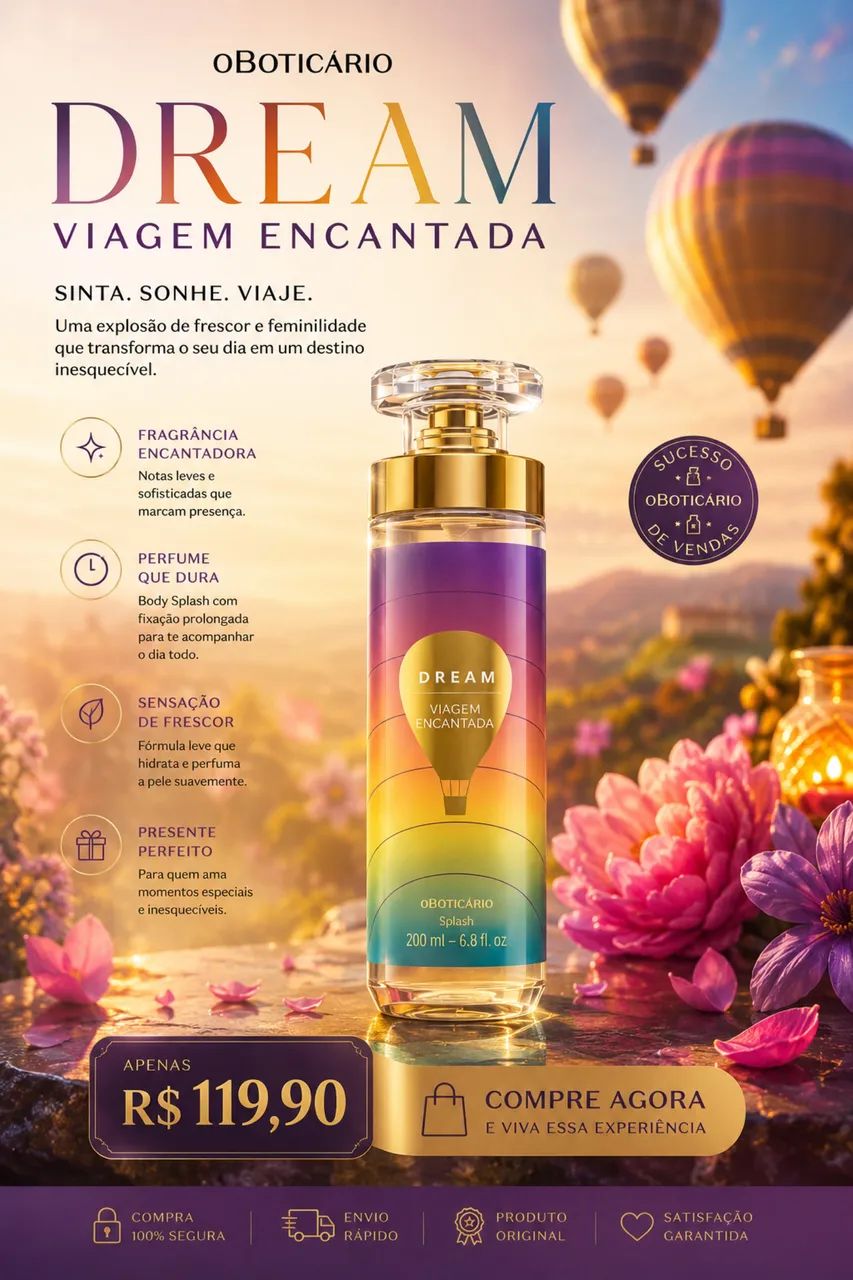 Body Splash Dream Viagem Encantada 200ml 