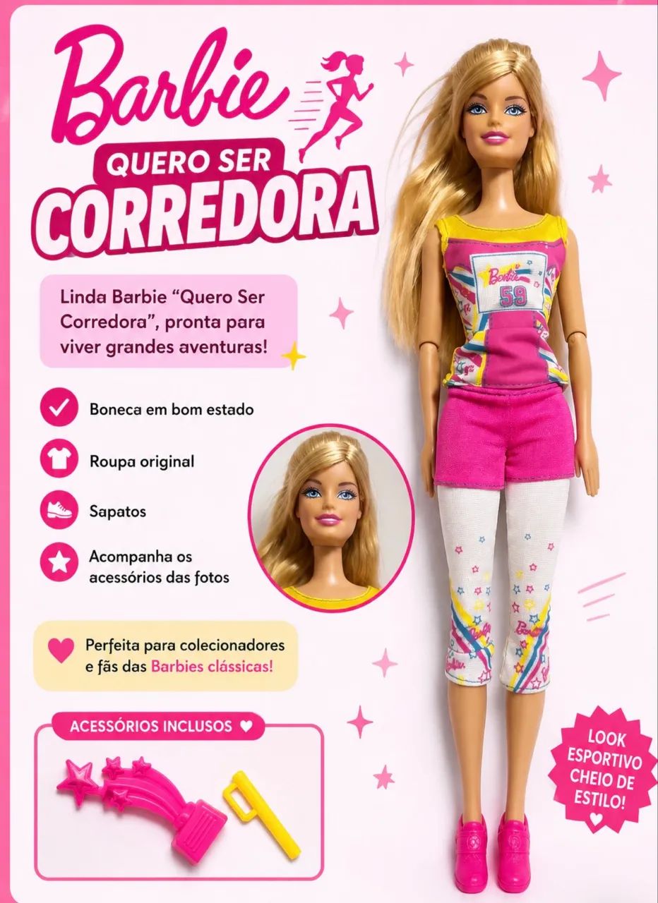 Barbie Quero ser corredora 