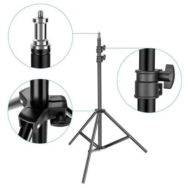 Ring Light 26cm com Tripé 160cm - Suporte Celular - Controle - Foto 5