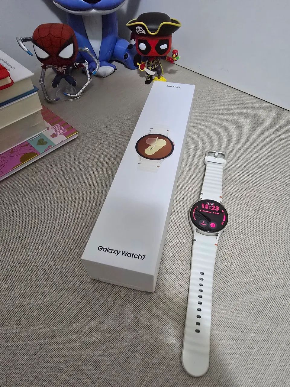 Relógio Samsung Galaxy Watch 7 (40mm, Branco) - Completo