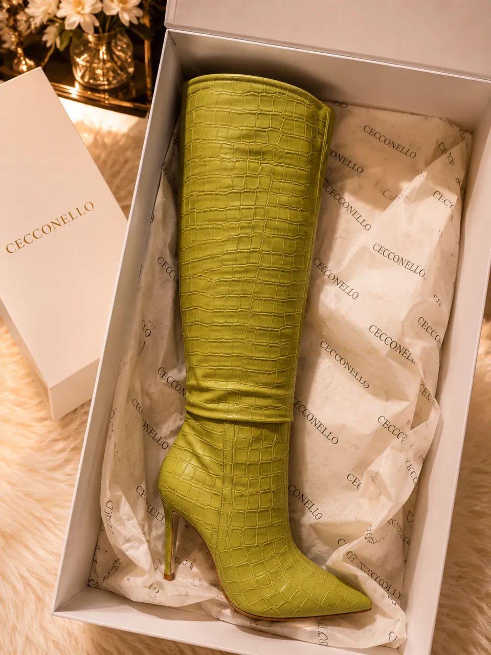 Bota Cecconello verde croco - 38 rara, nova na caixa! - Foto 3