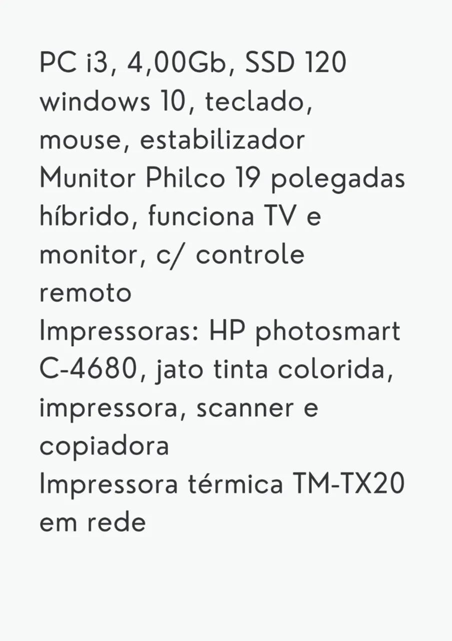 Computador completo com impressora  - Foto 2