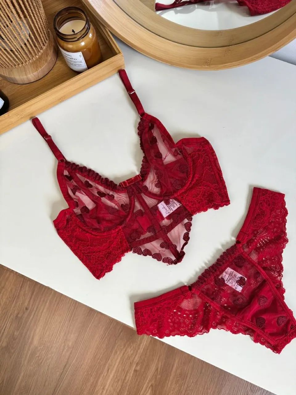 Lingerie vermelha  - Foto 3