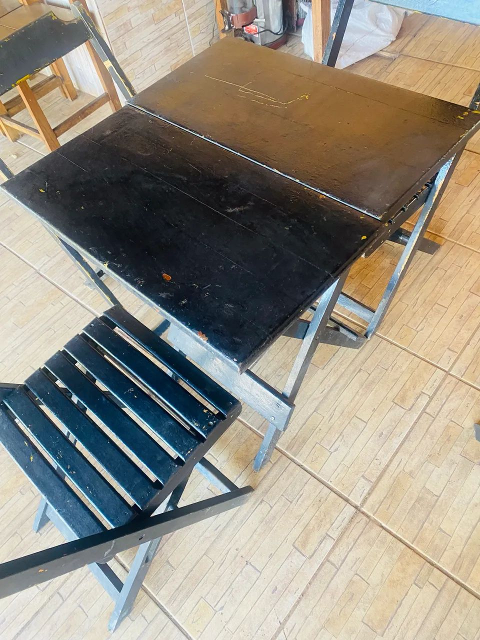 2 jogo de mesa de madeira para bar e restaurante  - Foto 2