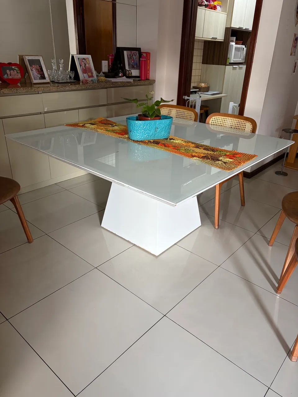 Mesa quadrada, 8 lugares, 150 cm - Foto 3