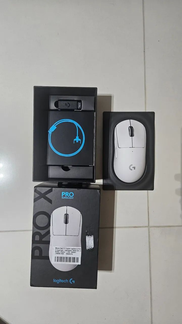 Mouse logitech Pro superlight Branco pouco usado - Foto 3